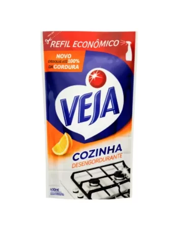 VEJA COZINHA DESENG LARANJA SACHE 400ML