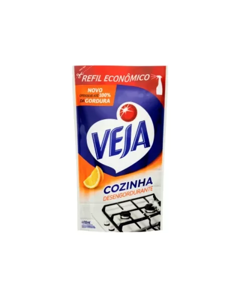 VEJA COZINHA DESENG LARANJA SACHE 400ML