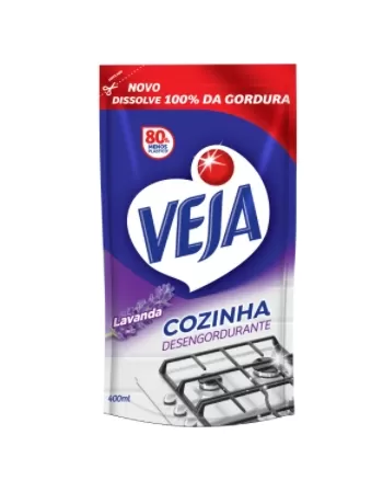 VEJA COZINHA DESENG LAVANDA SACHE 400ML