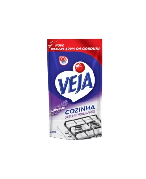 VEJA COZINHA DESENG LAVANDA SACHE 400ML