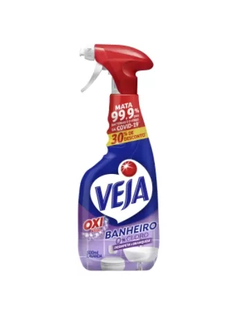 (P)VEJA BANHEIRO ANTIBAC LAVANDA GAT 500ML 30%OFF
