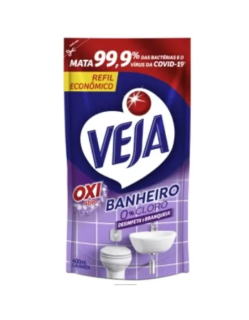 VEJA BANHEIRO ANTIBAC LAVANDA REFIL 400ML