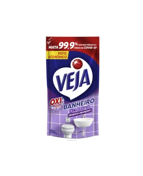 VEJA BANHEIRO ANTIBAC LAVANDA REFIL 400ML