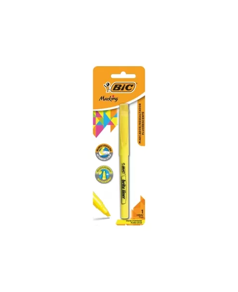 MARCA TEXTO BIC AMARELO FINO BL