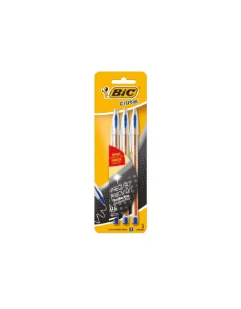 CANETA BIC PRECISAO AZ/PT/VM C/3UN BL