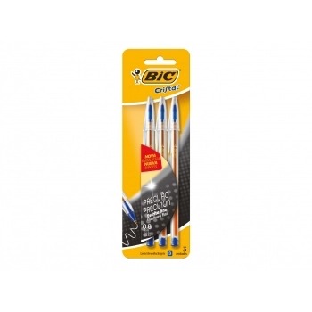 CANETA BIC PRECISAO AZ/PT/VM C/3UN BL