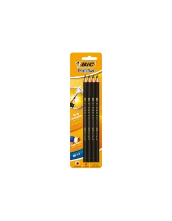 LAPIS BIC PRETO EVOLUTION C/4UN BL