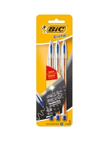 CANETA BIC PRECISAO AZ C/3UN BL