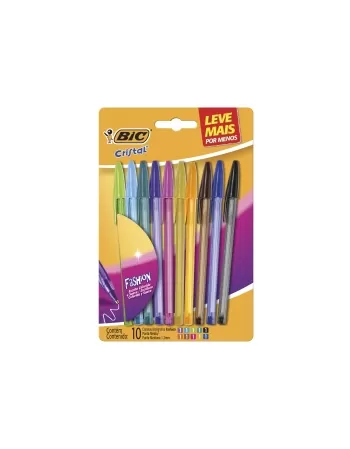 (P)CANETA BIC CRYSTAL SORT C/10 LV+ PG-