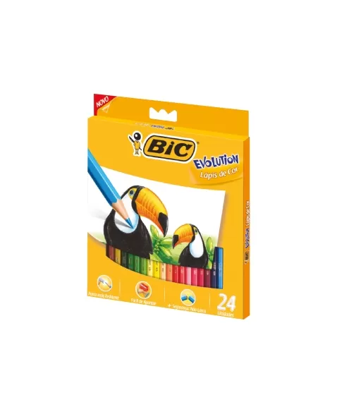 LAPIS DE COR BIC EVOLUTION C/24