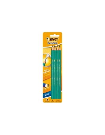 LAPIS BIC VERDE EVOLUTION C/4UN BL