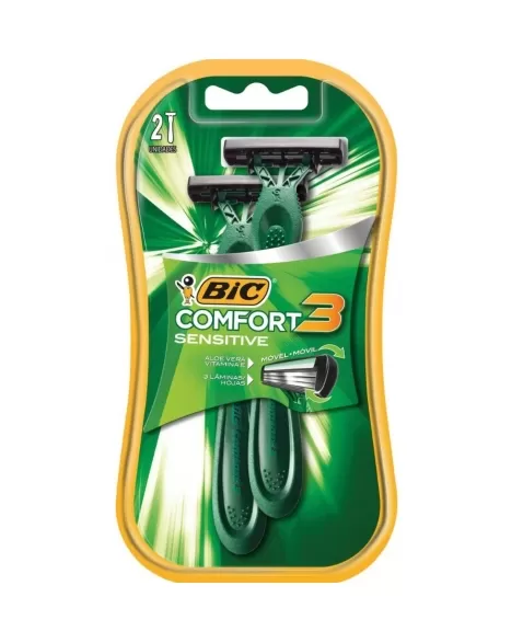 AP DE BARBEAR BIC COMFORT 3 SENS C/2UN