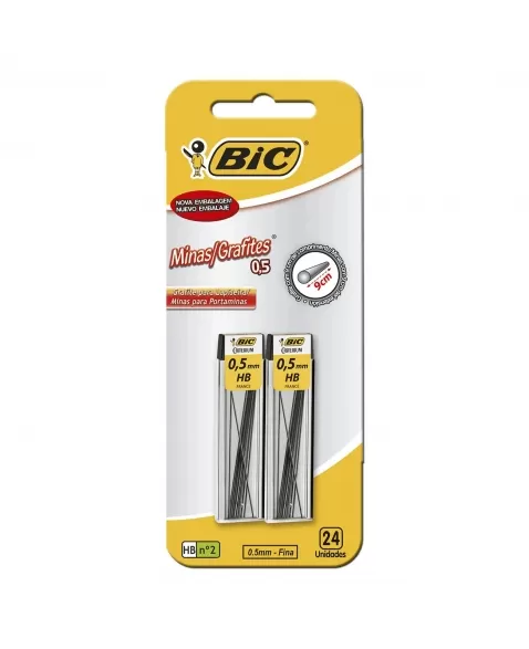 GRAFITE BIC 0.5 HB N2 C/2UN BL