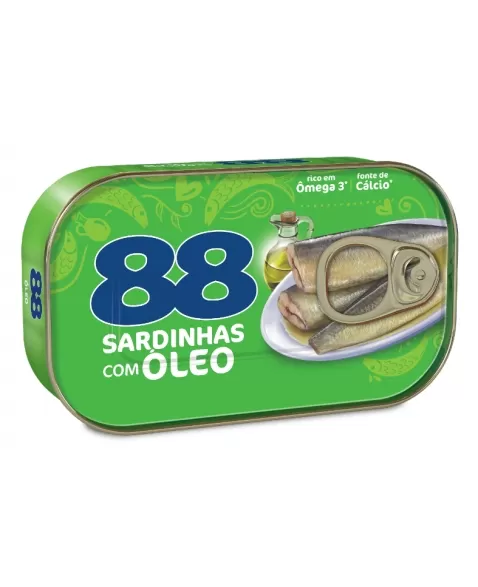 88 SARDINHAS COM OLEO 125G