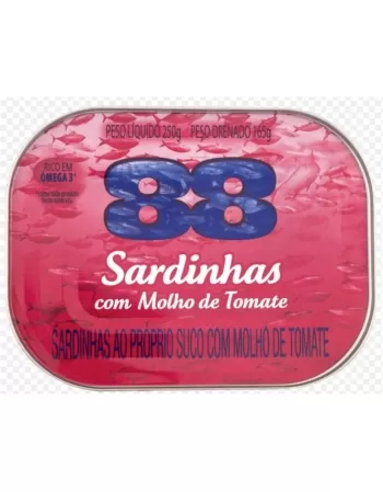 88 SARDINHAS COM MOLHO DE TOMATE 250G