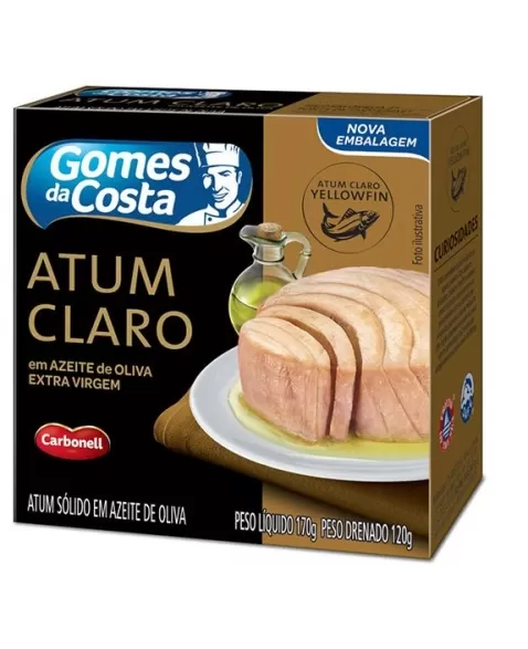 ATUM CLARO SOLIDO EM AZEITE GDC 170G