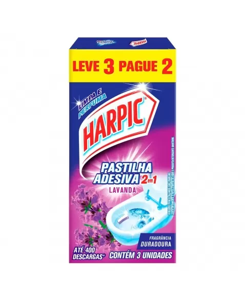 (P)HARPIC PASTILHA 2EM1 LAVANDA LV3PG2