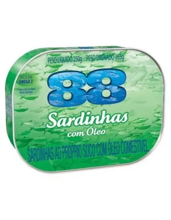 88 SARDINHAS COM OLEO 250G