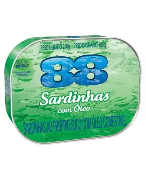 88 SARDINHAS COM OLEO 250G