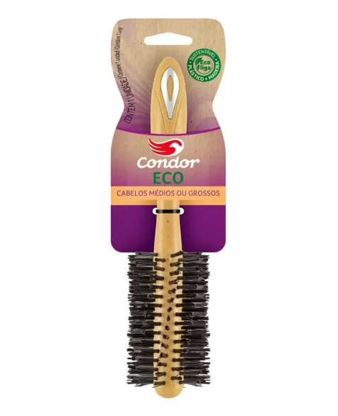 ESCOVA PARA CABELOS ECO CAB MEDIO OU GROSSOS CONDOR