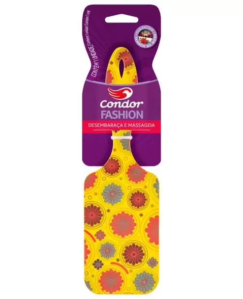 ESCOVA PARA CABELOS FASHION RAQUETE CONDOR