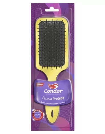 ESCOVA PARA CABELOS PROTEGE RAQUETE CONDOR