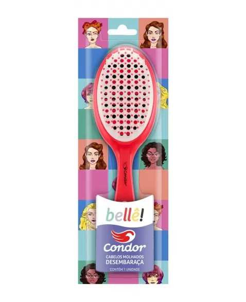ESCOVA PARA CABELO BELLE OVAL CONDOR