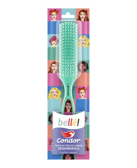 ESCOVA PARA CABELO BELLE PLANA CONDOR