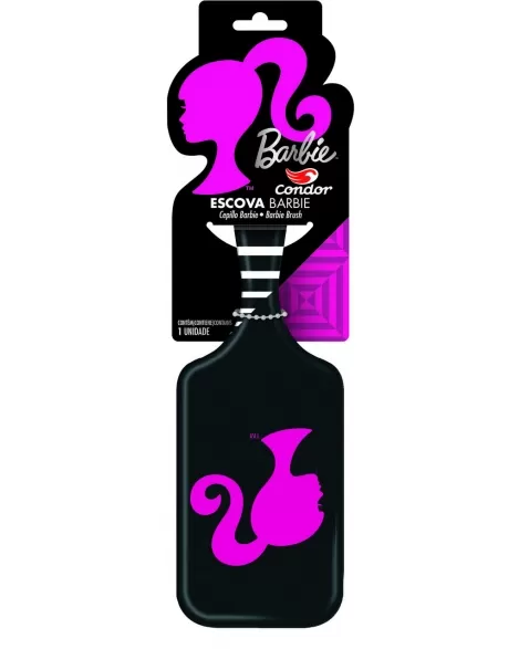ESCOVA PARA CABELOS RAQUETE BARBIE CONDOR