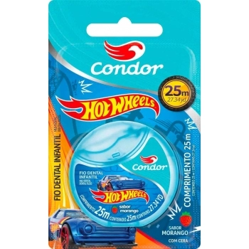 FIO DENTAL HOT WHEELS MORANGO 25M CONDOR