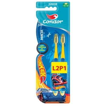 (P)ESCOVA DENTAL CONDOR JUNIOR HOT WHEELS MACIA L2P1