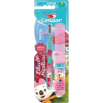 ESCOVA DENTAL JUNIOR LILICA RIPILICA MACIA C/ ESTOJO CONDOR