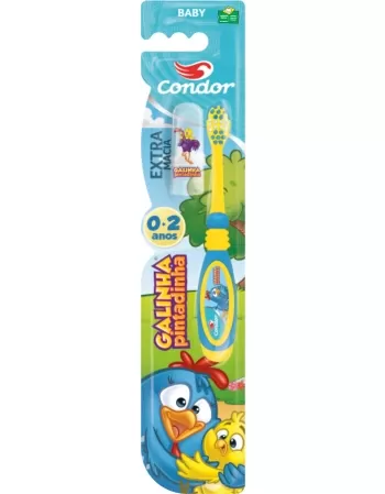 ESCOVA DENTAL BABY GALINHA PINTADINHA EXTRAMACIA CONDOR