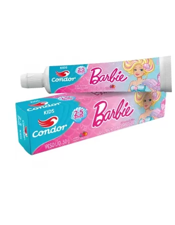 GEL DENTAL BARBIE KIDS COM FLUOR TUTTI FRUTTI 50G