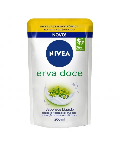 SABONETE LIQUIDO ERVA DOCE REFIL 200ML