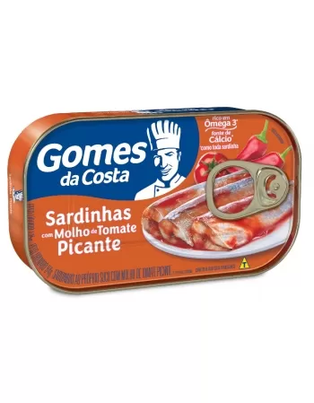 SARDINHAS MOLHO TOMATE PICANTE GDC 125G