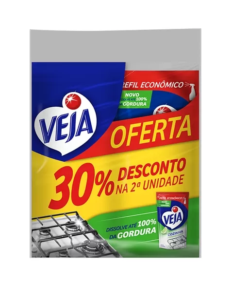 (P)2 VEJA COZINHA DESENG LIMAO SACHE 400ML 30%DESC 2ºUN