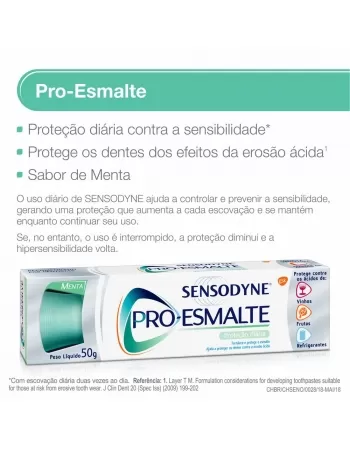 CD SENSODYNE PRO-ESMALTE MENTA 50G