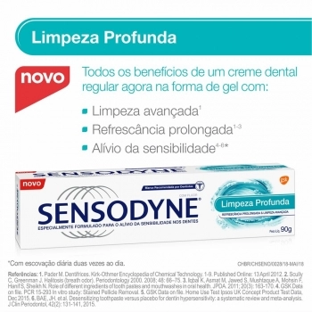 CD SENSODYNE LIMPEZA PROFUNDA 90G