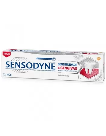 CD SENSODYNE SENSIBILIDADE & GENGIVAS WHITENING 100G