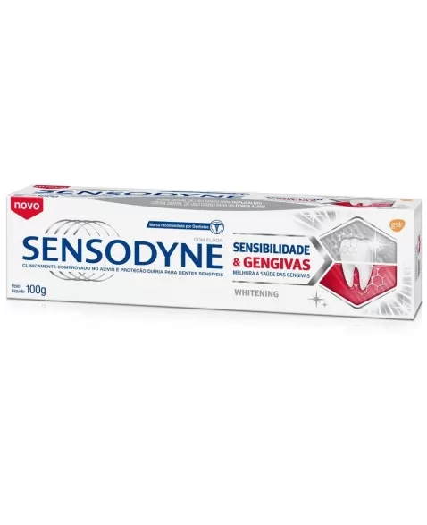 CD SENSODYNE SENSIBILIDADE & GENGIVAS WHITENING 100G