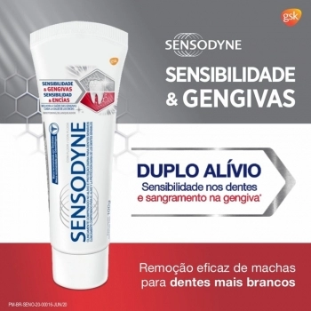 CD SENSODYNE SENSIBILIDADE & GENGIVAS WHITENING 100G
