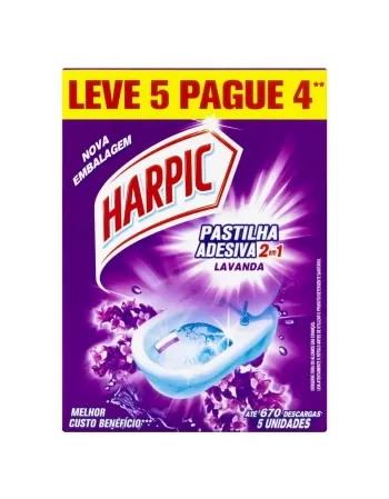 (P)HARPIC PASTILHA 2EM1 LAVANDA LV5PG4