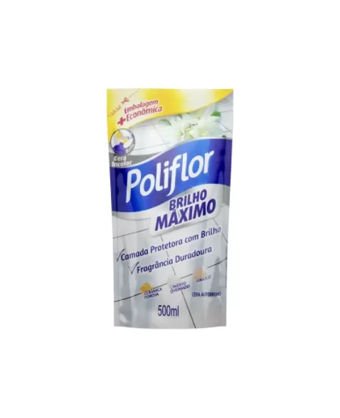 POLIFLOR MAX BRILHO INCOLOR SACHET 500ML